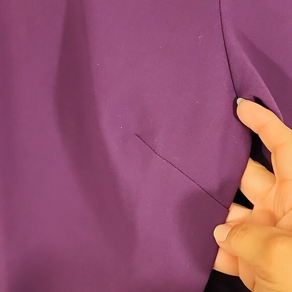 Likely Plum Mid Tulip Sleeve Mini Dress Size 12 - Picture 5 of 13